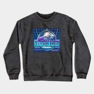 Retro Park 80's Metallic 3D Dinosaur Style Crewneck Sweatshirt